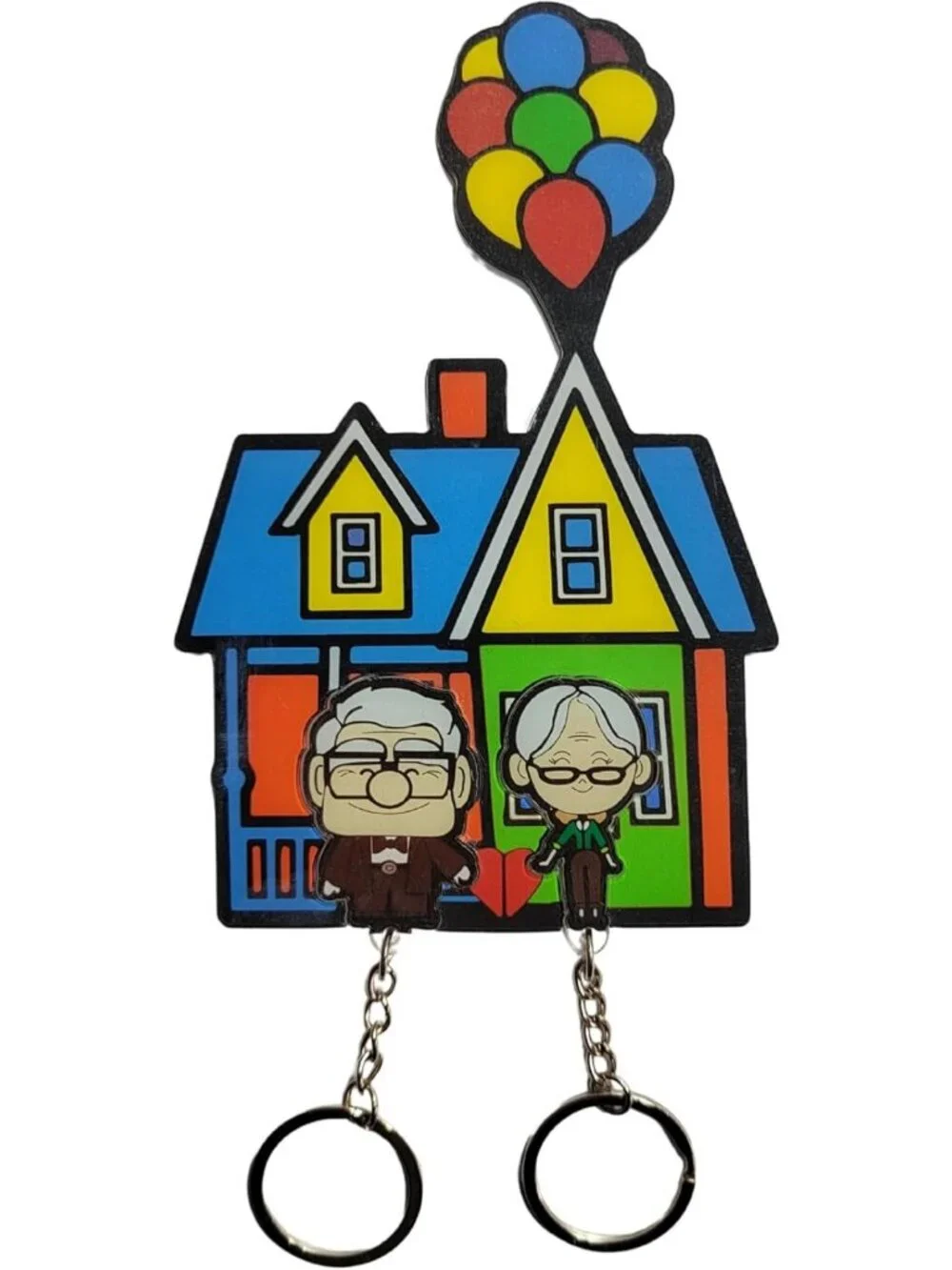 Couple Keychain Set - Cute Acrylic Cartoon Keychains for Him & Her, Valentine's